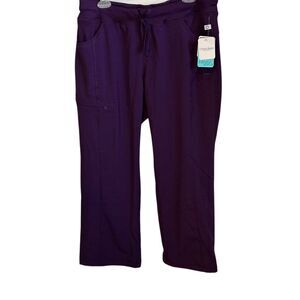 Cherokee Infinity Contemporary Purple Antimicrobial Scrub Nursing Pants L